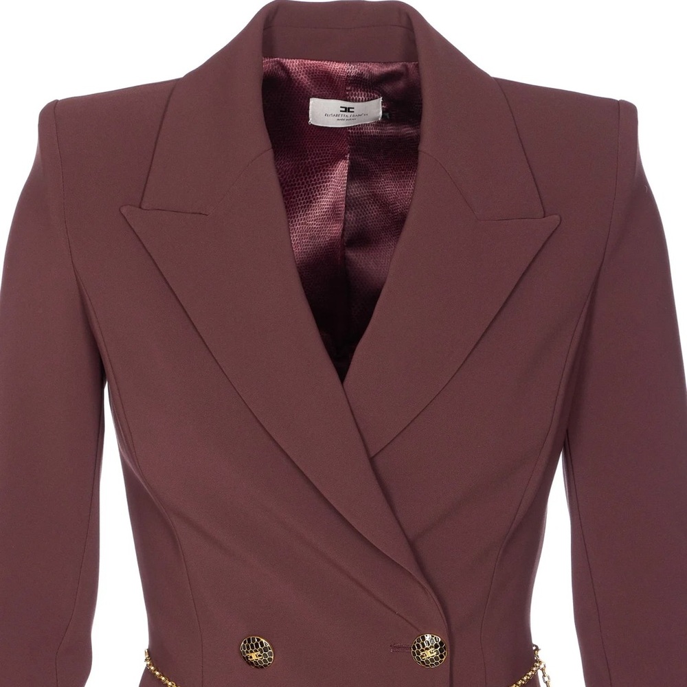 Elisabetta Franchi
chain-embellished double-breasted mini dress - Picture 3 of 5